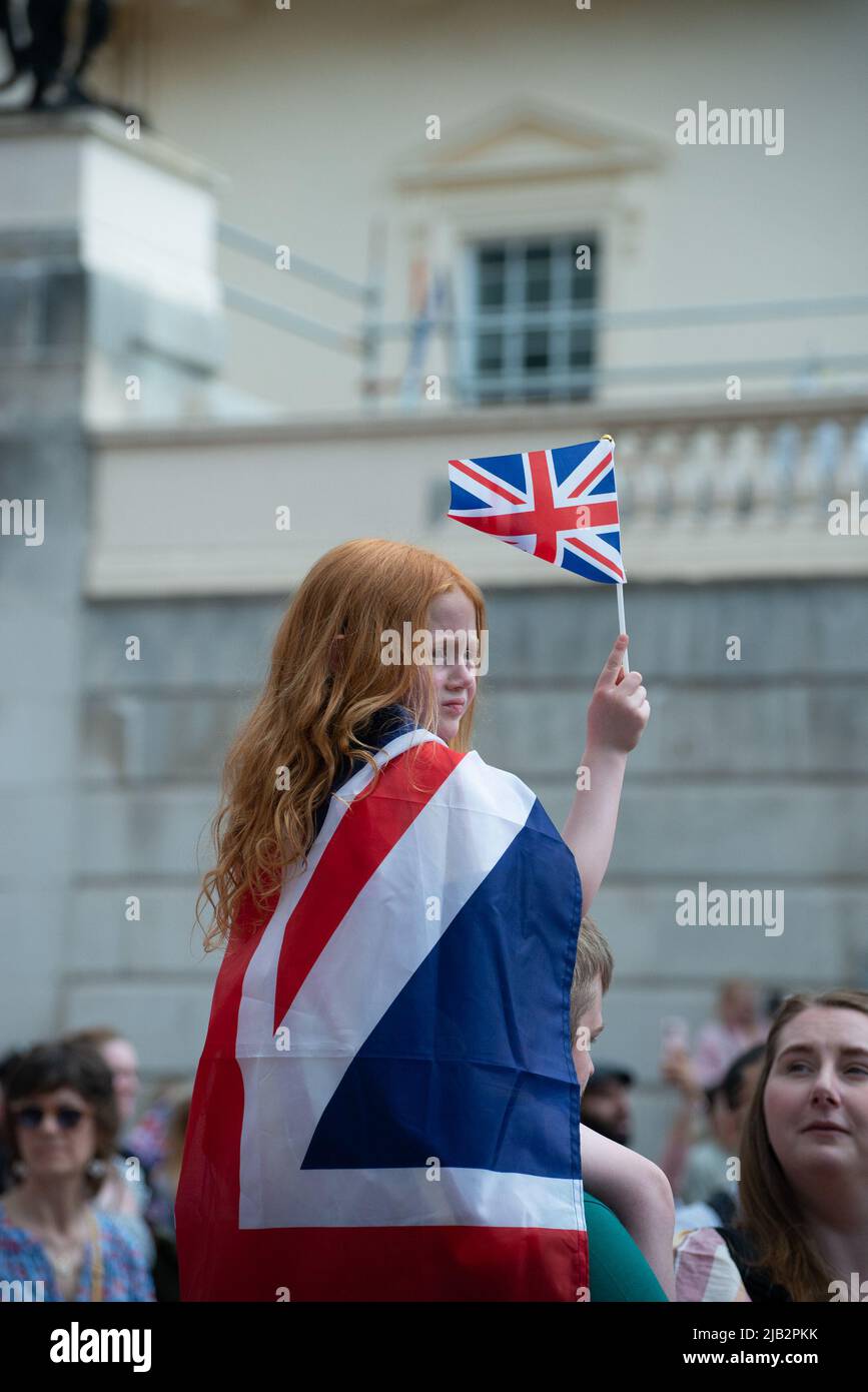 Platinum jubilee, Queen's birthday parade Stock Photo Alamy