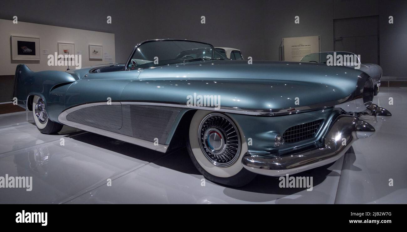 1951 General Motors Le Sabre, exhibition, Detroit Style: Car Design in the Motor City, 1950–2020, Detroit Institute of Art. Michigan, USA Stock Photo