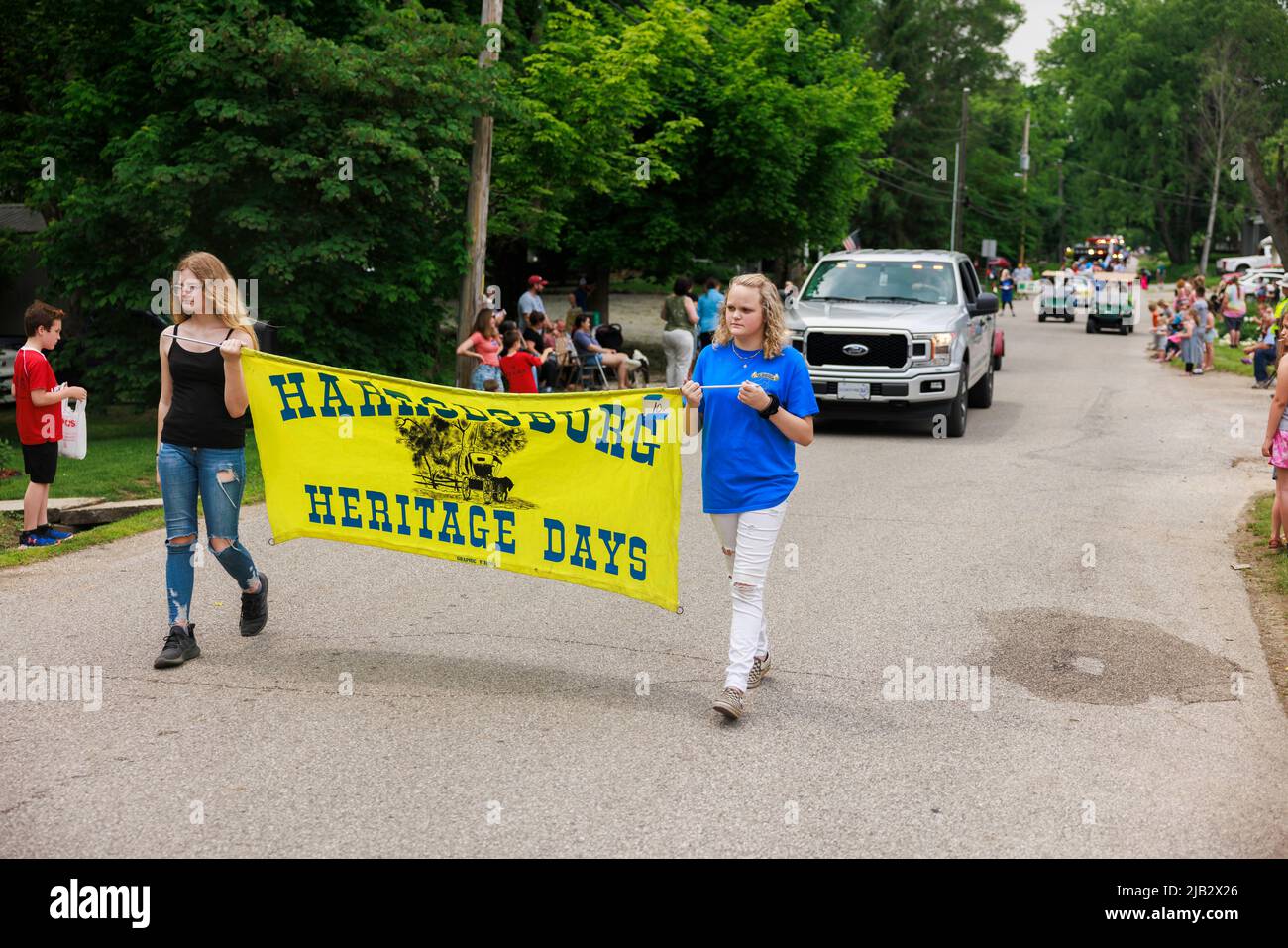 HARRODSBURG, UNITED STATES - 2022/05/21: Scenes from the Heritage Days Parade on May 21, 2022 in Harrodsburg, Indiana. (Photo by Jeremy Hogan/The Bloomingtonian) Stock Photo