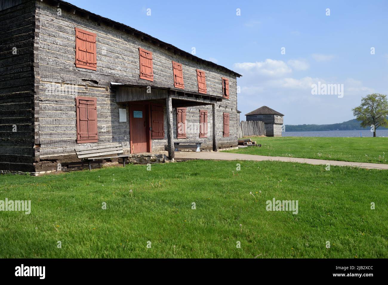 Fort Madison, Iowa, USA. Old Fort Madison, built in 1808, is located