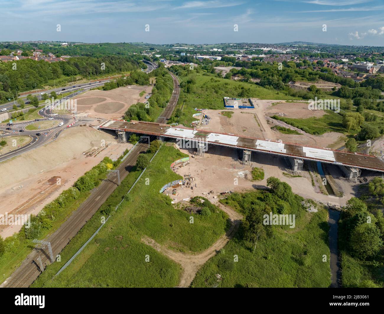 The £42M project Etruria valley link road Construction Update June 2022