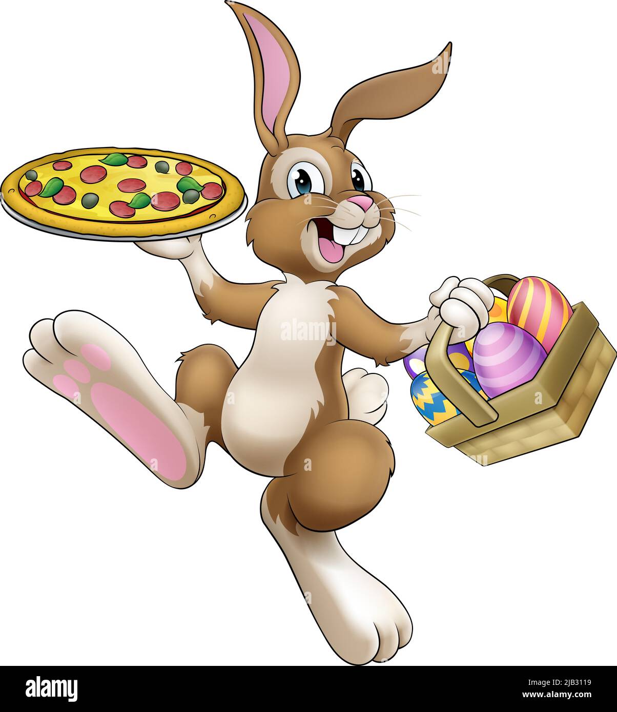 Bunny clearance eating pizza