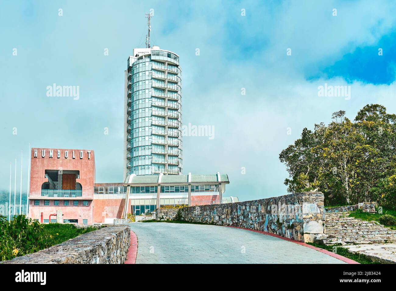 Caracas, Venezuela, May 2022: hotel Humboldt on the top of Avila mountain, Caracas. Landscape concept. Stock Photo