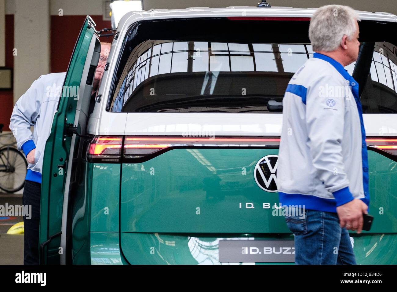 Hanover, Germany. 02nd June, 2022. Employees at Volkswagen Commercial