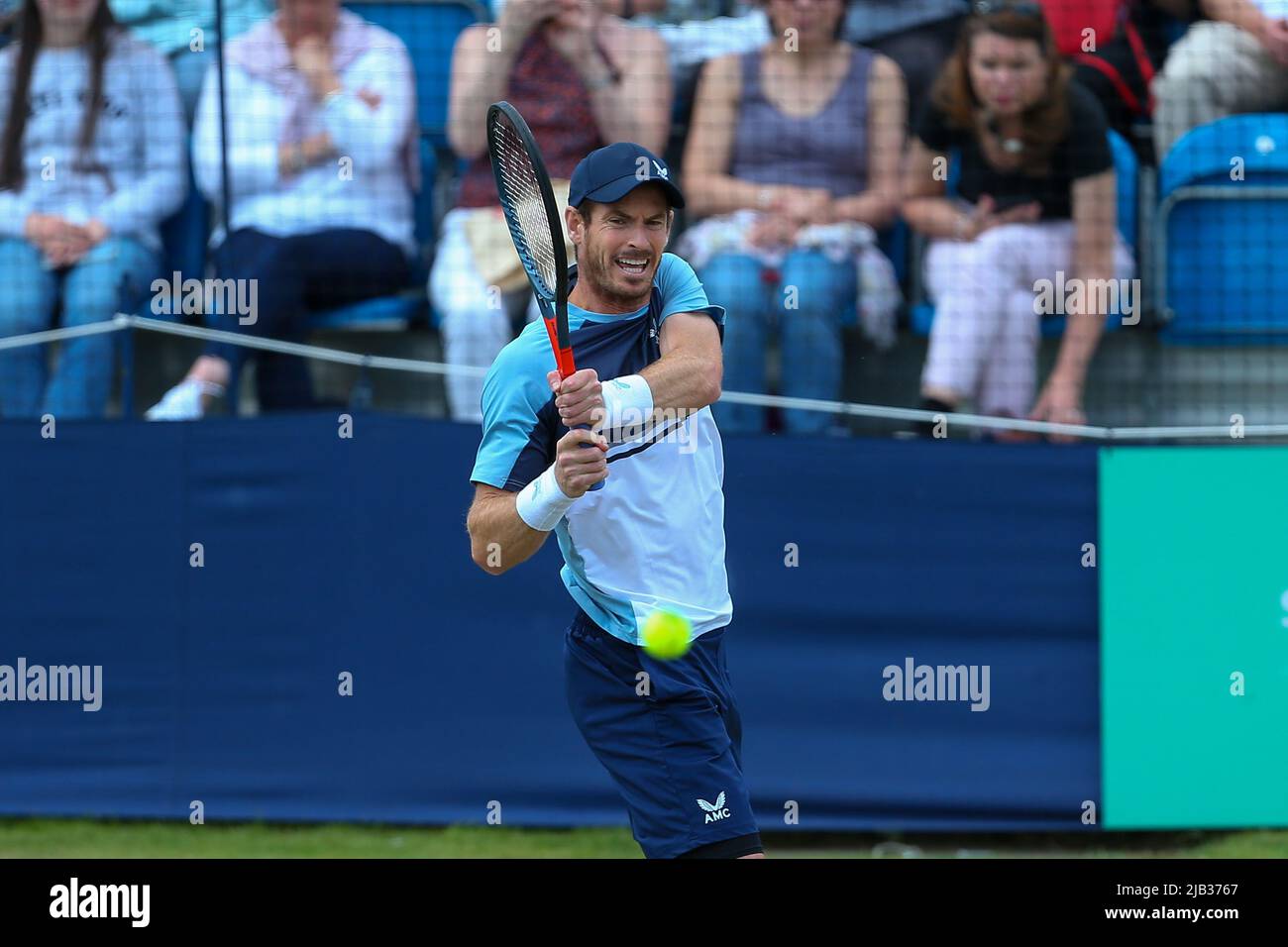 Andy Murray beats Gijs Brouwer in Surbiton Trophy to progress into