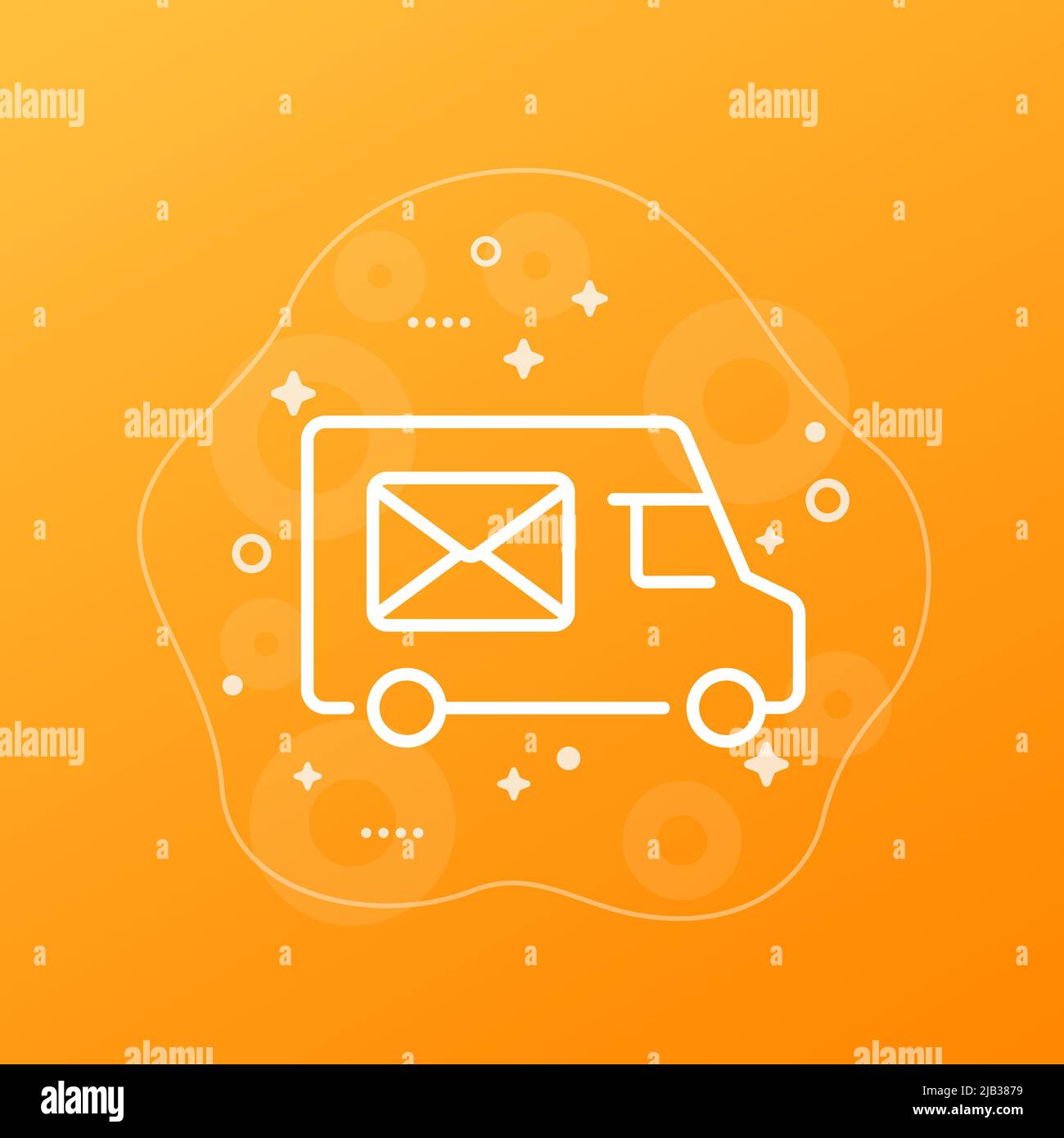 mail truck line vector icon Stock Vector Image & Art Alamy