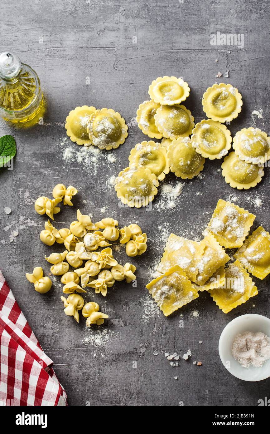 Various types pasta flour hi-res stock photography and images - Alamy