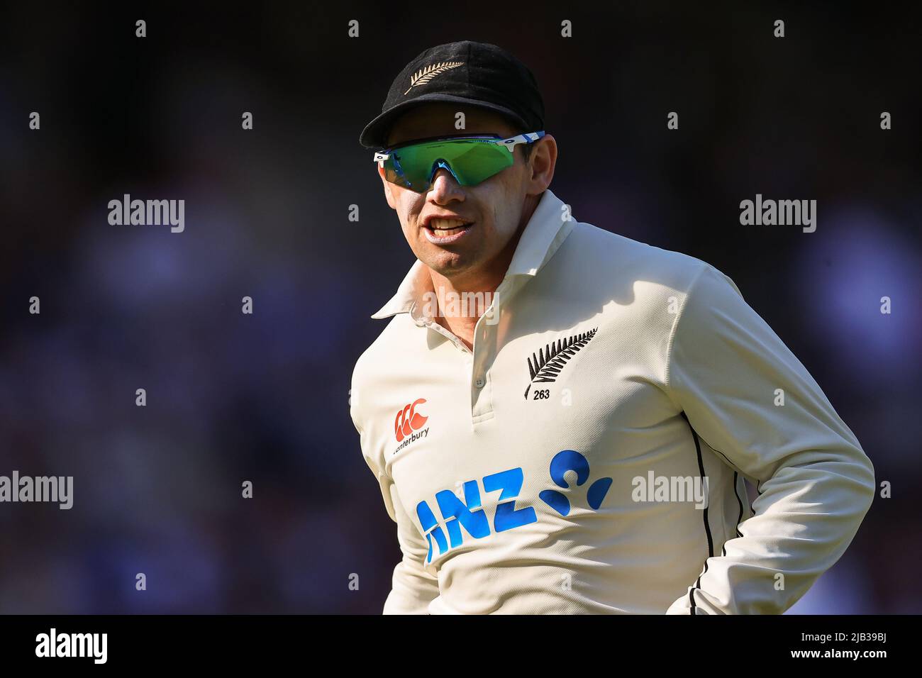 Tom Latham of New Zealand during the game in, on 6/2/2022. (Photo by Mark Cosgrove/News Images/Sipa USA) Credit: Sipa USA/Alamy Live News Stock Photo