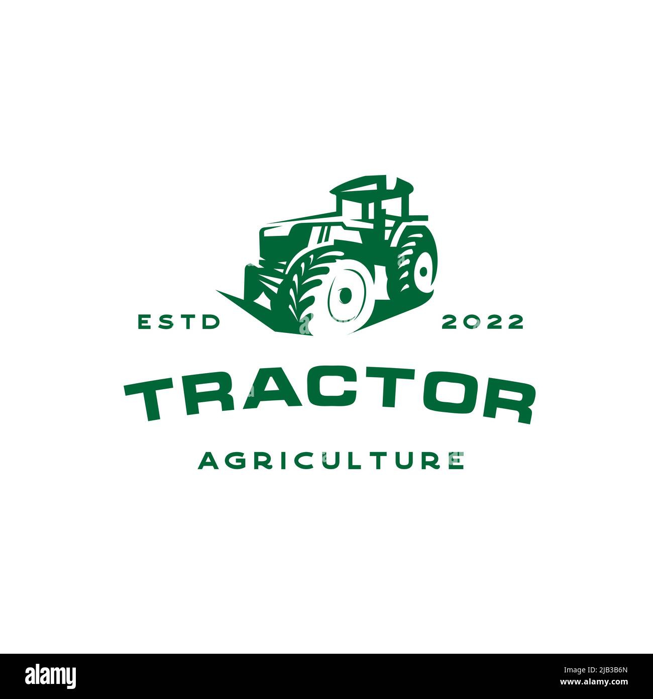 Tractor Farm Agriculture Logo Design Vector Illustration Stock Vector ...