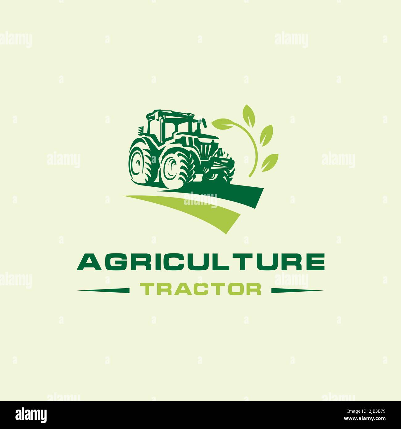 Tractor Farm Agriculture Logo Design Vector Illustration Stock Vector