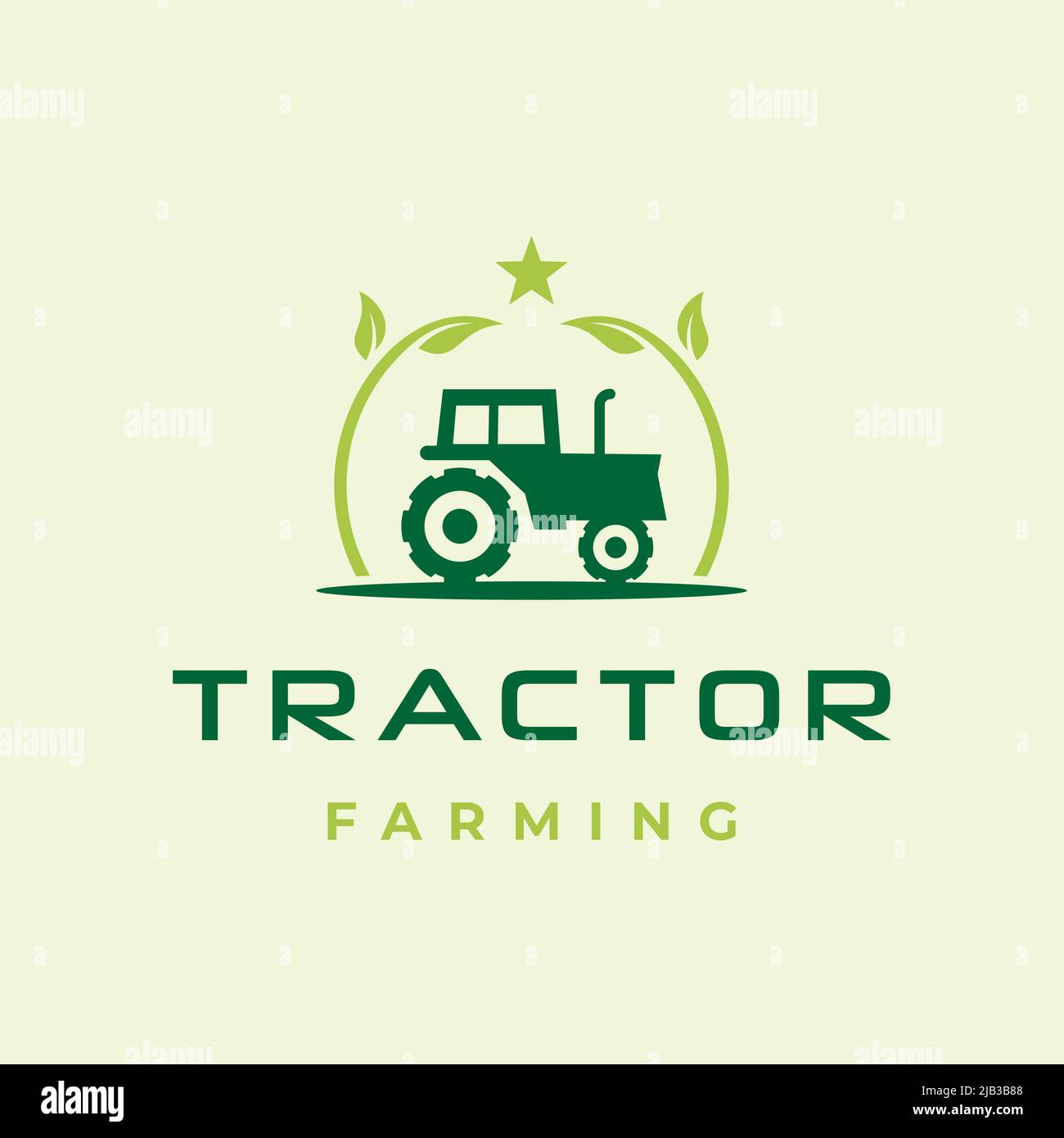 Tractor Farm Agriculture Logo Design Vector Illustration Stock Vector ...