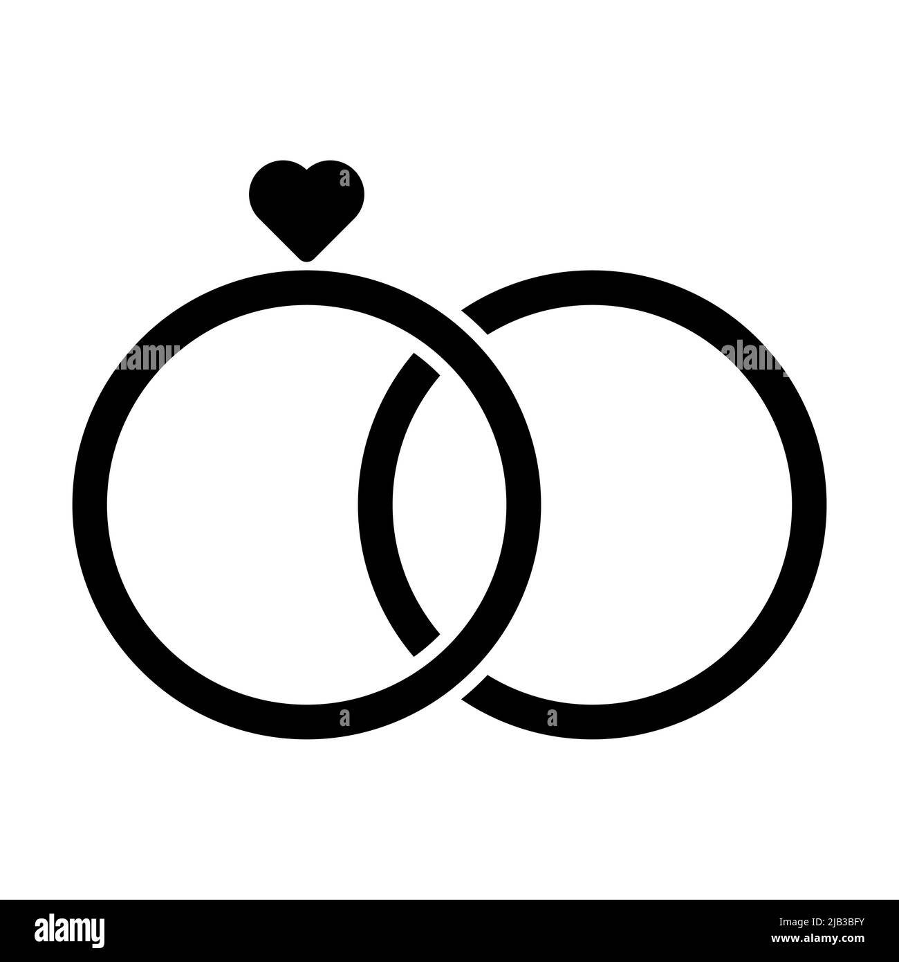 Wedding rings icon. Symbol for website design, logo, app, UI. Vector ...