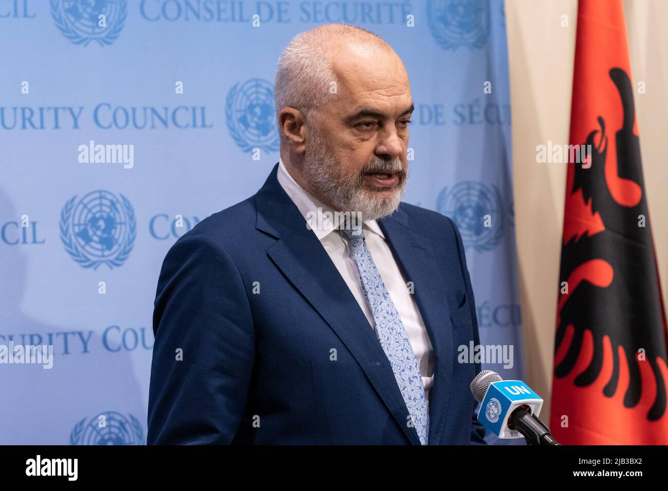New York, USA. 02nd June, 2022. Edi Rama, Prime Minister of the