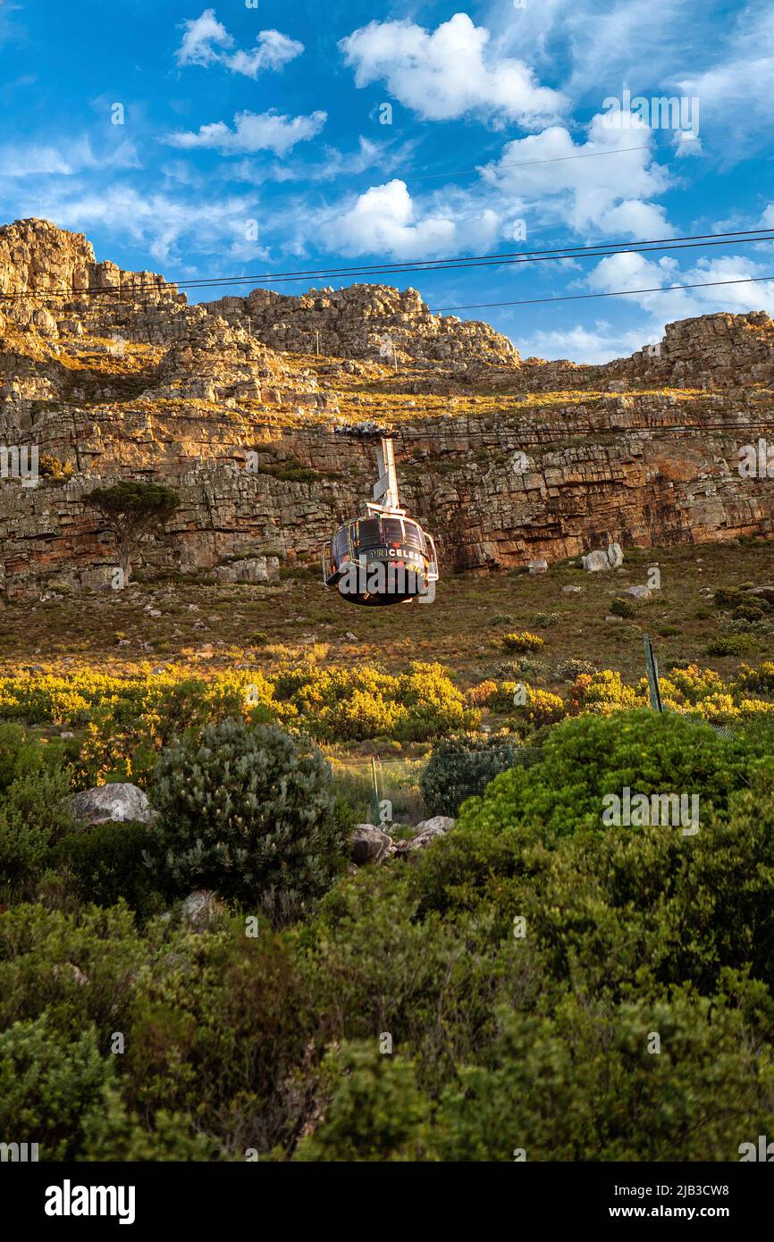 Table Mountain Cable Car Stock Photo