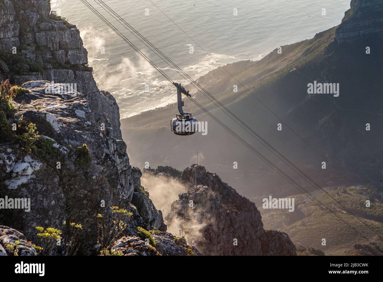 Table Mountain Cable Way Stock Photo