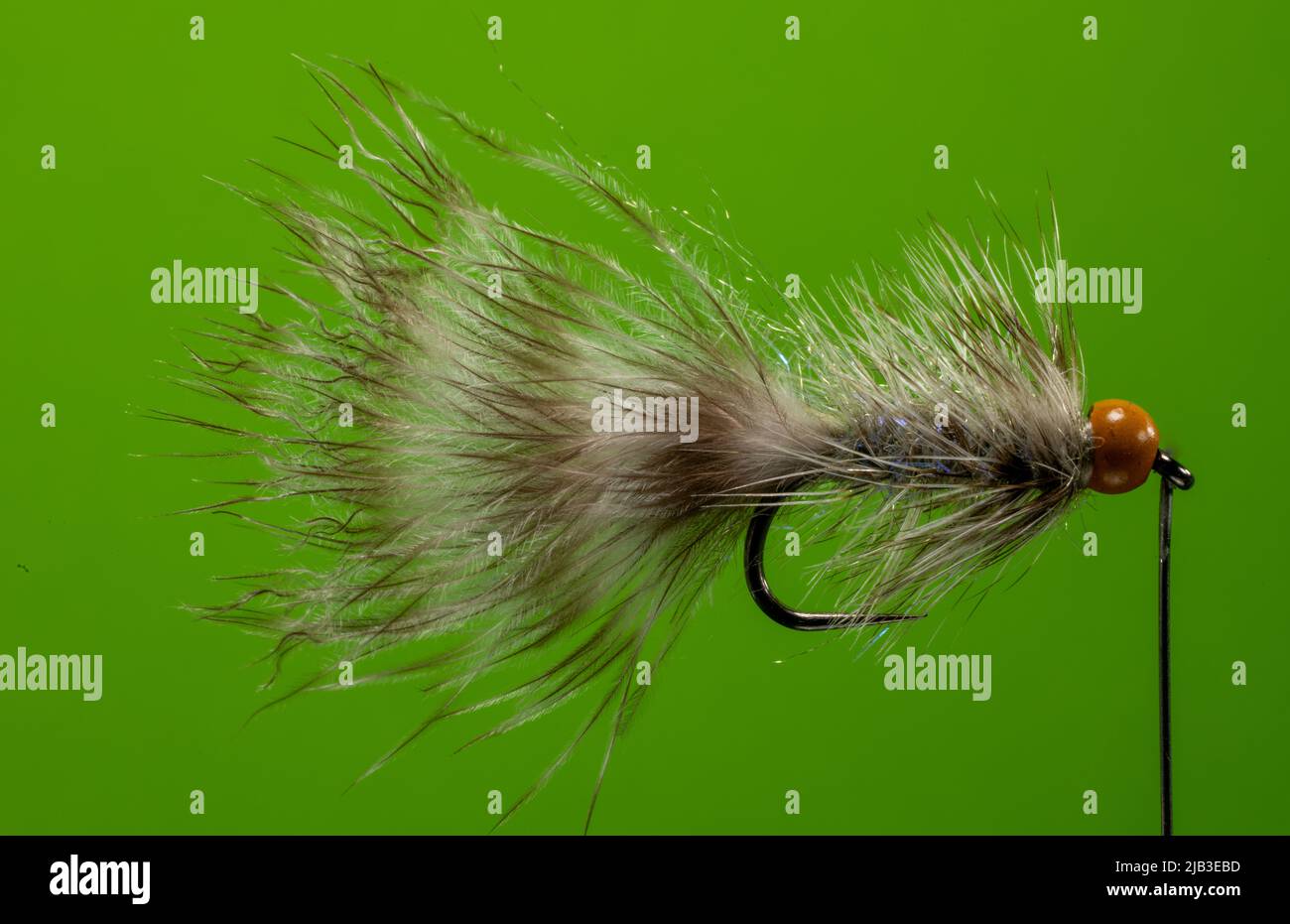 Fly for trout fishing, prepared for catching fish with barbless