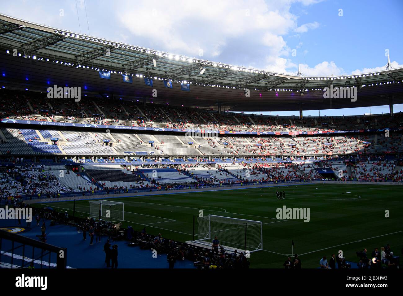 Interior view Stade de France, overview, football Champions League final 2022, Liverpool FC (LFC) - Real Madrid (Real) 0: 1, on May 28th, 2022 in Paris/France. Â Stock Photo