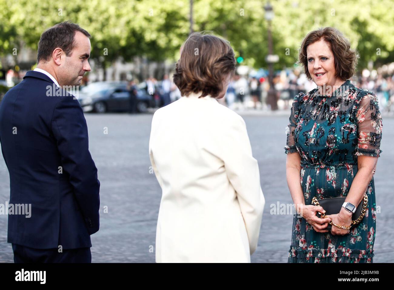 British Ambassador to France Menna Rawlings and French Defence Minister
