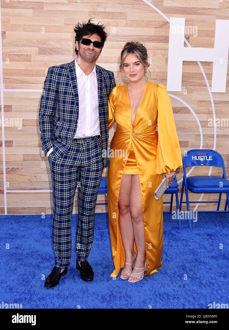 WESTWOOD, CA - JUNE 01: (L-R) Todd Smith and Natalie Noel attend Netflix's "Hustle" World 