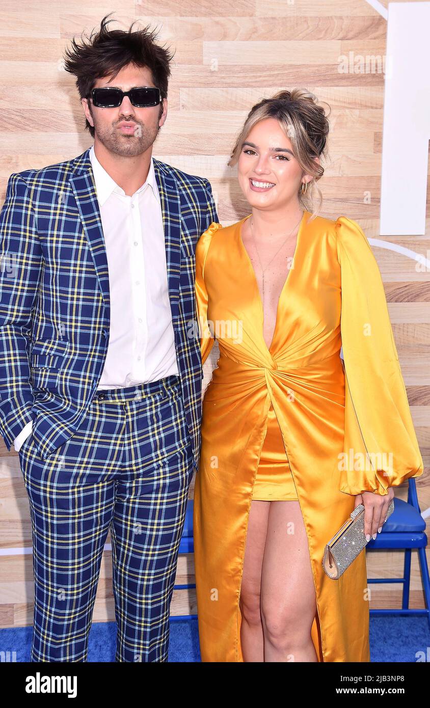 WESTWOOD, CA - JUNE 01: (L-R) Todd Smith and Natalie Noel attend Netflix's "Hustle" World 