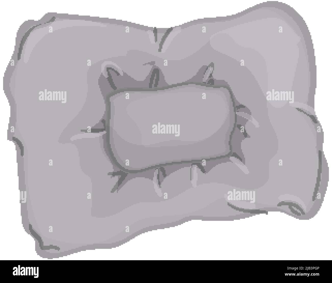 cotton pillow bed color icon vector illustration Stock Vector Image ...