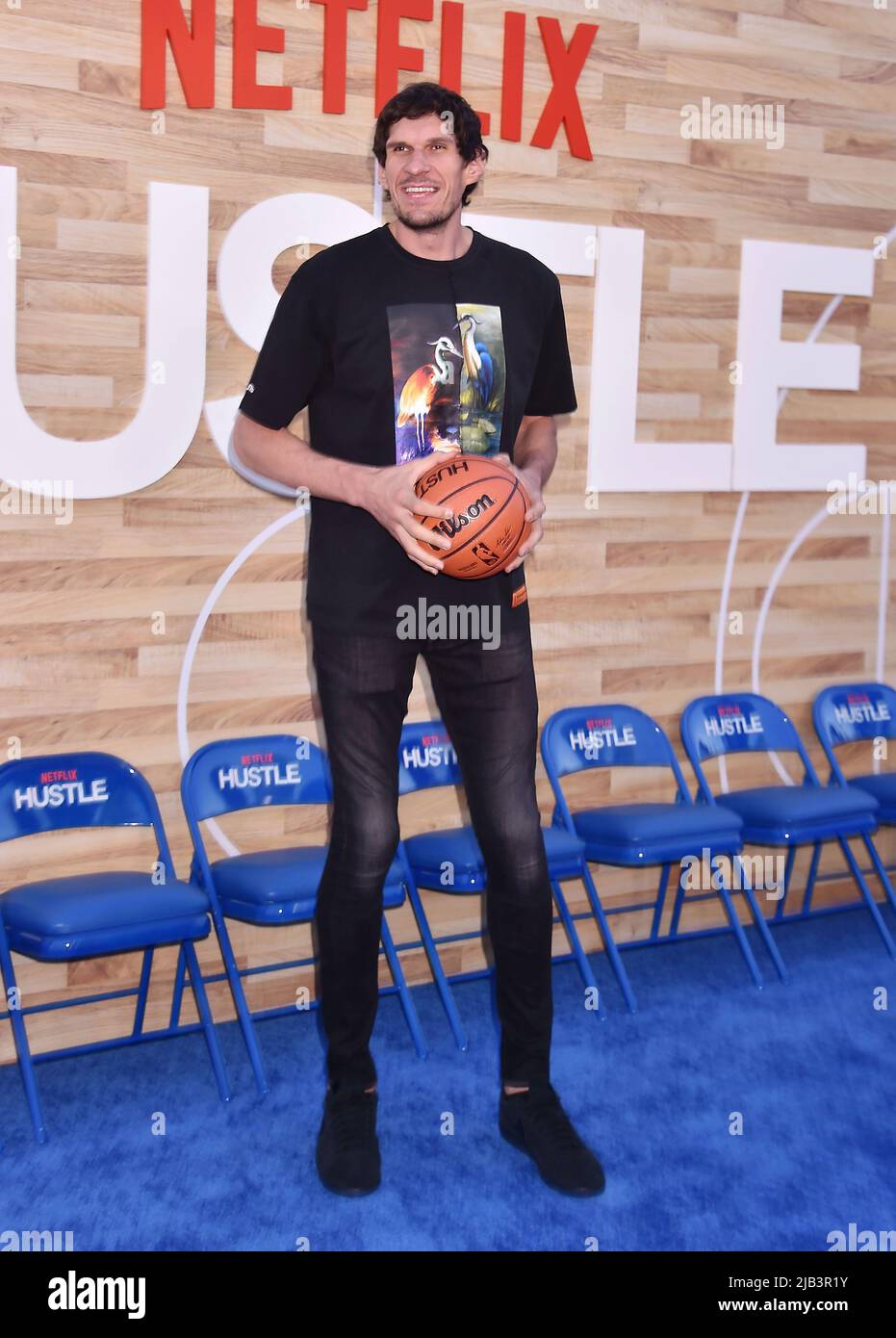 WESTWOOD, CA - JUNE 01: (L-R) Juancho Hernangomez and Boban Marjanovich  attend Netflix's Hustle World Premiere at the Regency Village Theatre on  Jun Stock Photo - Alamy