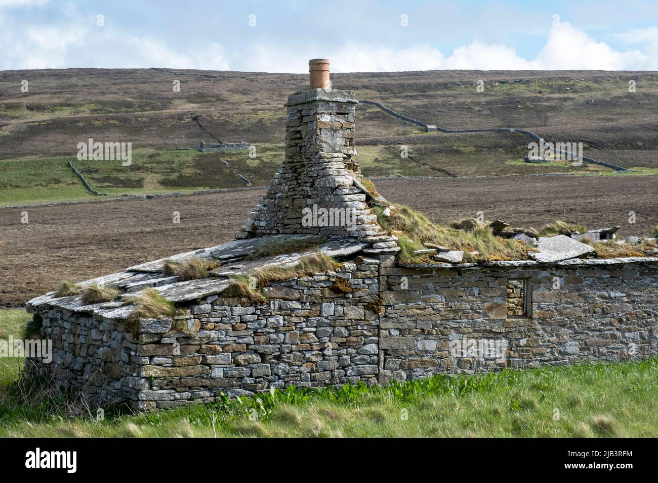 Derelict building on the Island of Rousay, Orkney Islands, Scotland