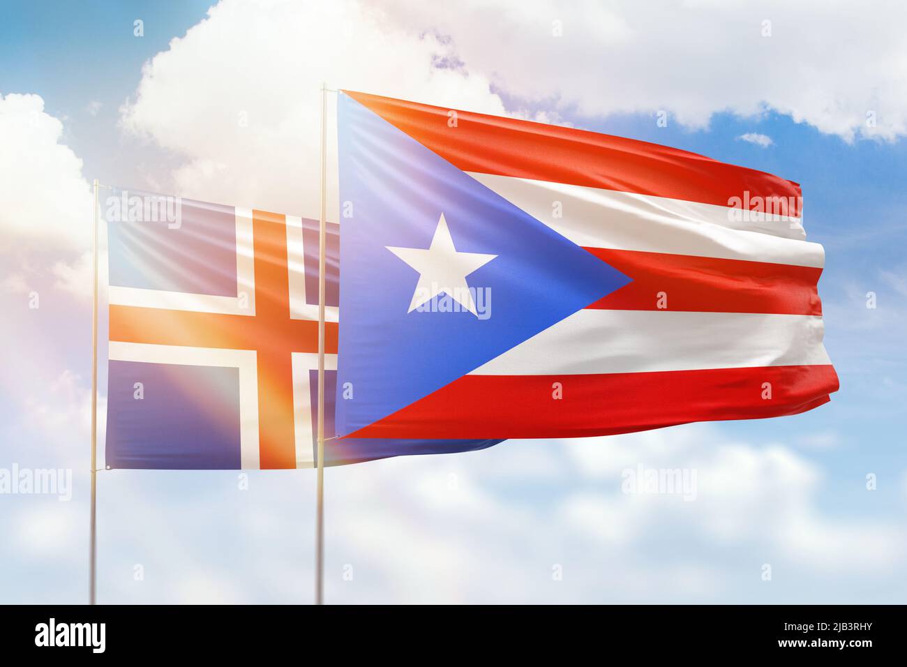 Iceland puerto rico flag hires stock photography and images Alamy