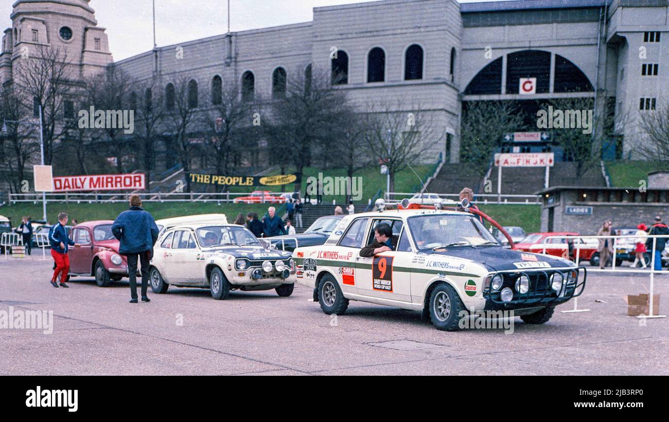 Ford Cortina No9 World Cup Rally 1970 Stock Photo Alamy