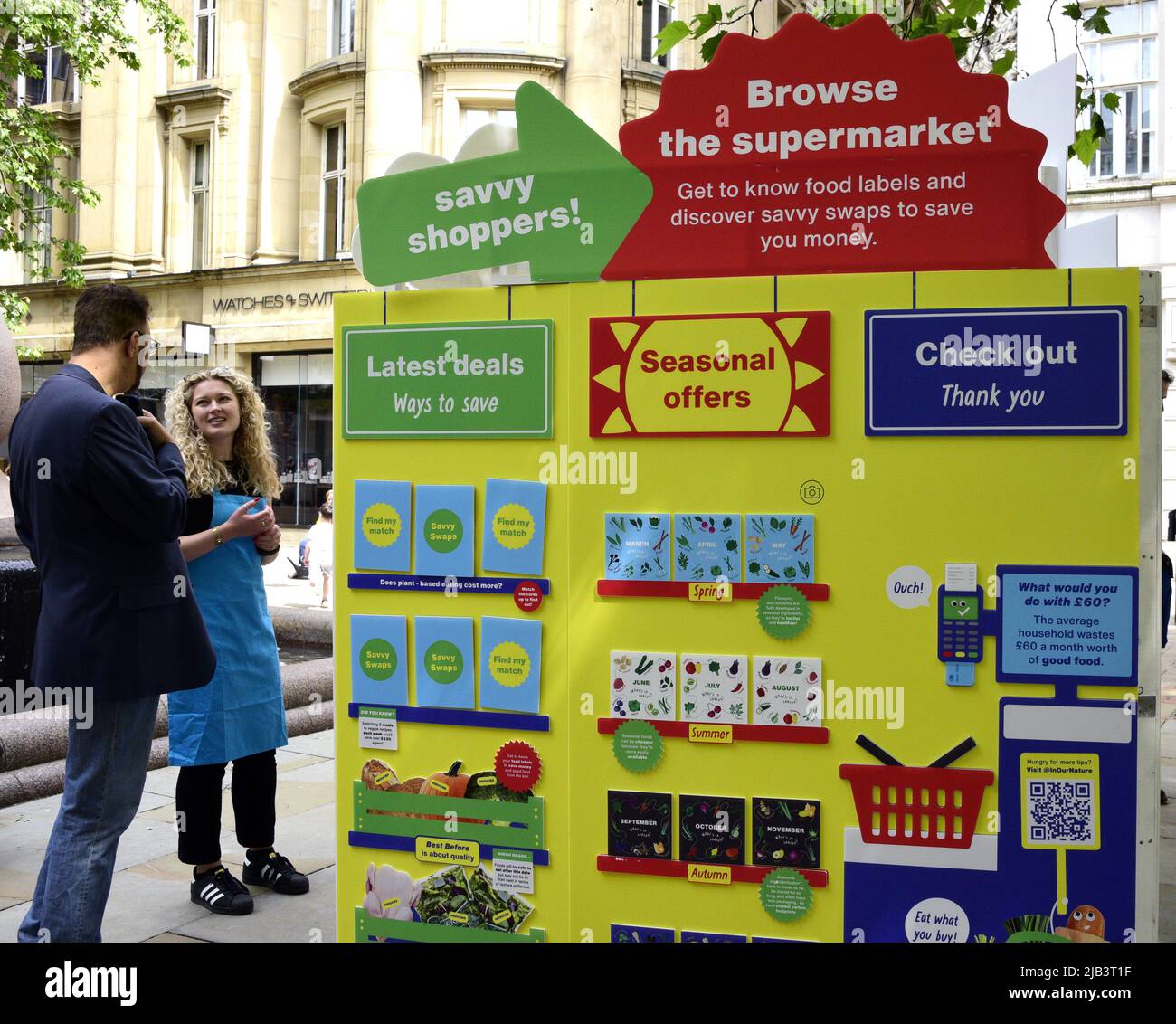 Manchester, UK, 2nd June, 2022. Daily life on the streets of central