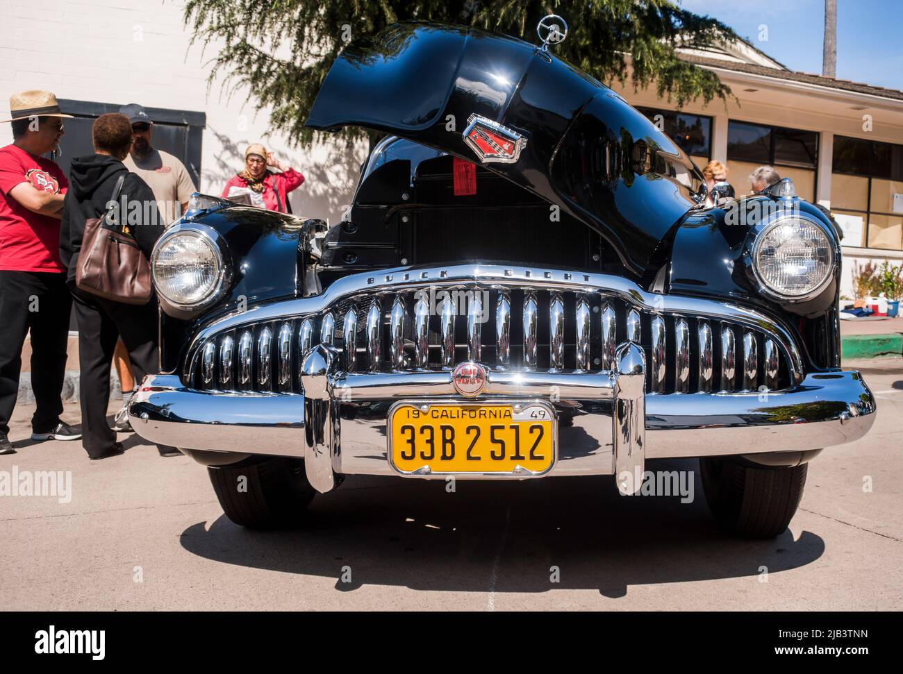 1949 Buick Eight Road Master seen at the Carmel-by-the-Sea Concours on the Avenue event during Monterey Car Week Stock Photo