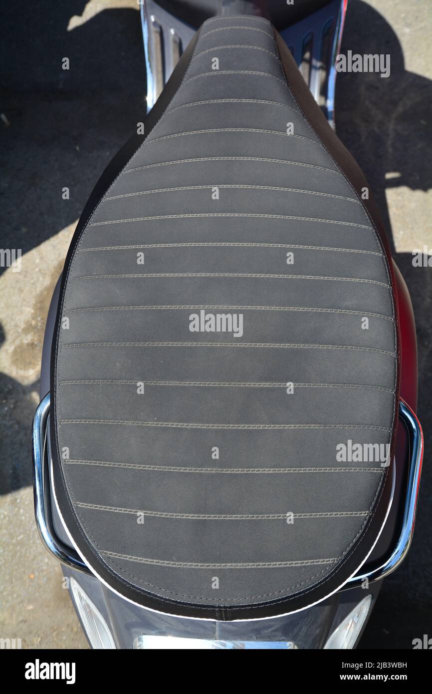 Alcantara fabric for motorcycle seat Stock Photo - Alamy
