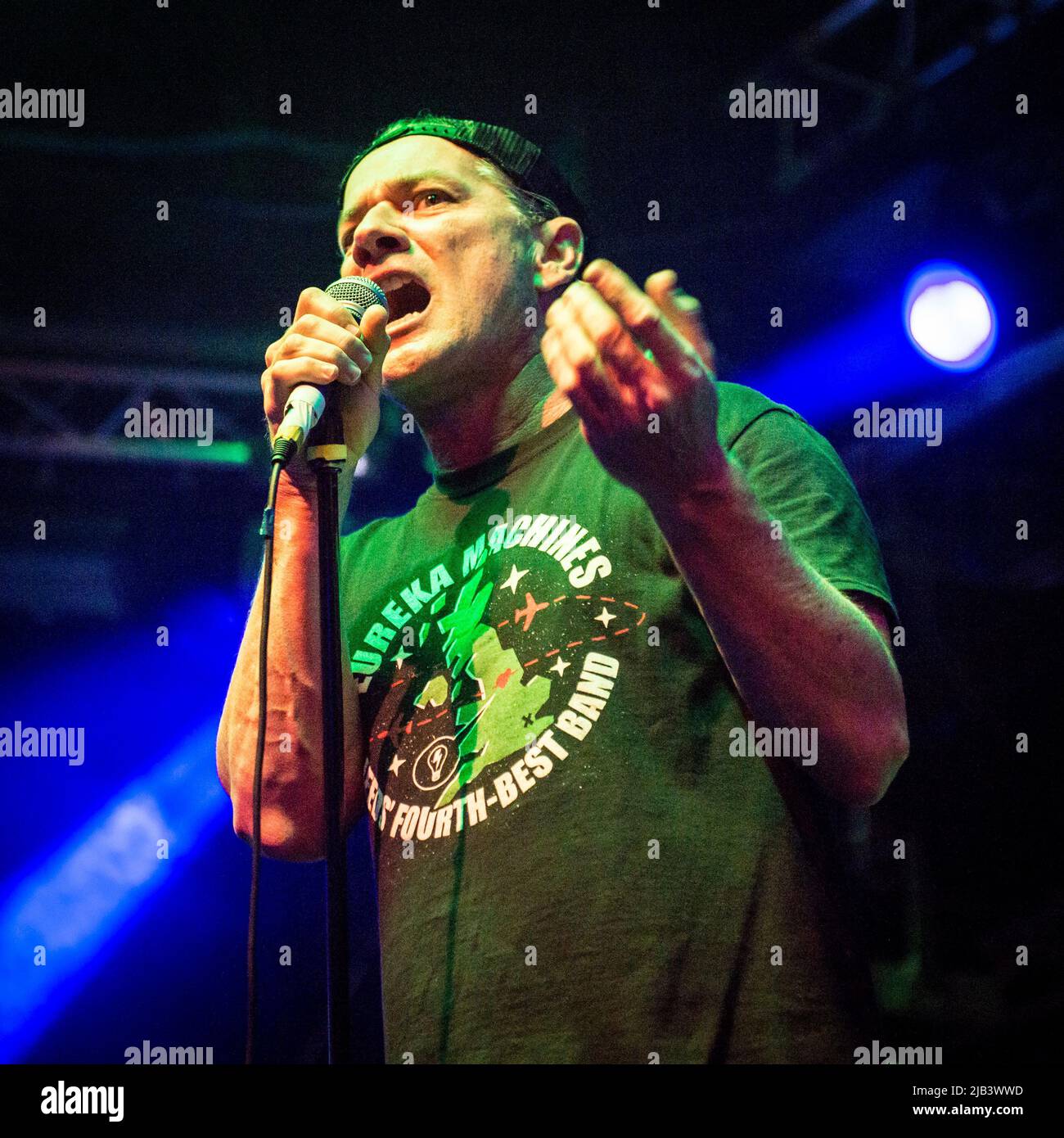 Whitfield Crane on lead vocals Stock Photo Alamy