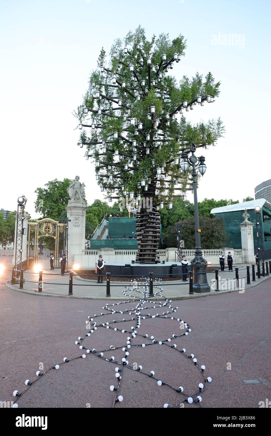General view of the "Tree Of Trees" created by Designer Thomas