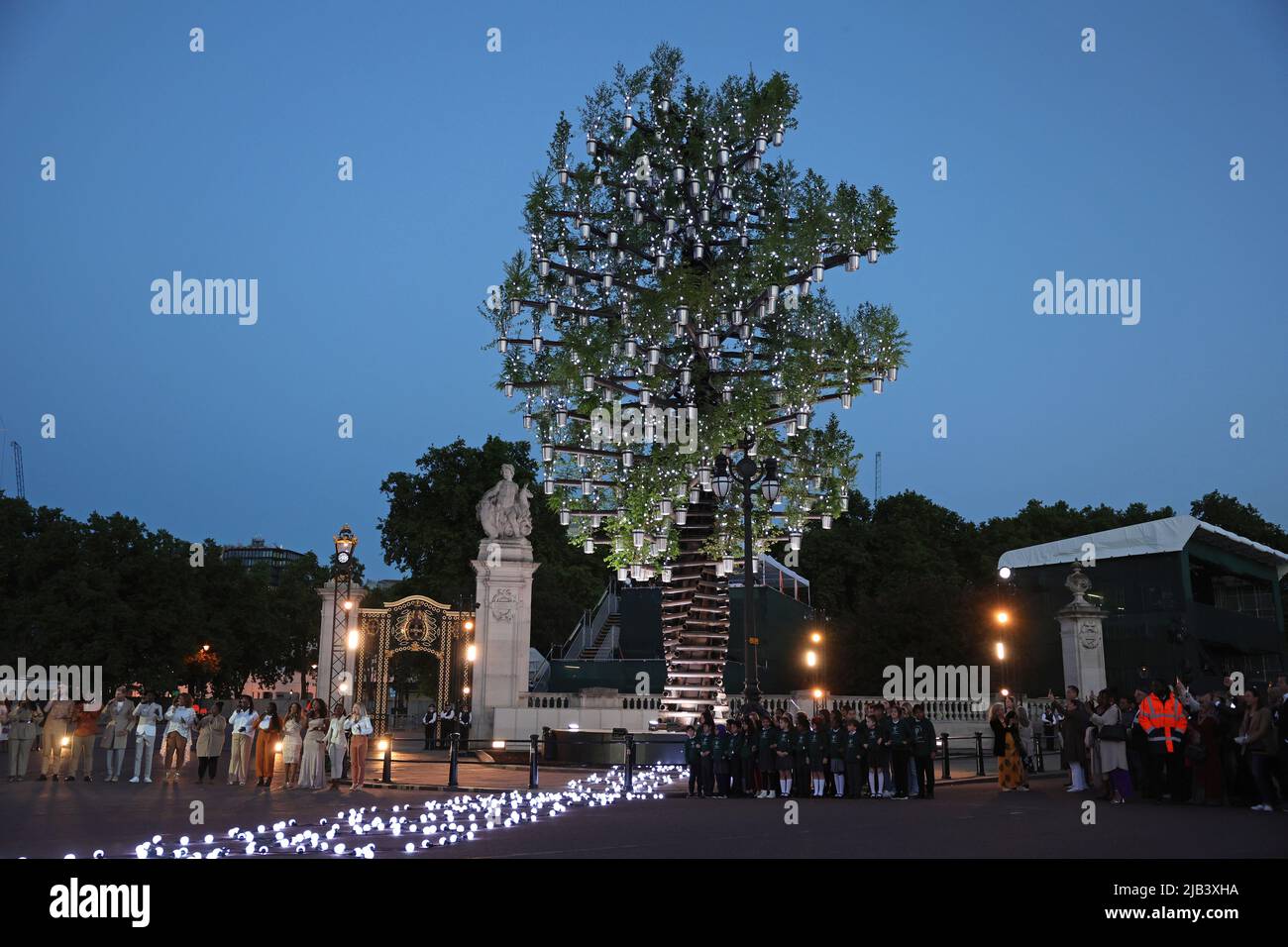 General view of the "Tree Of Trees" created by Designer Thomas
