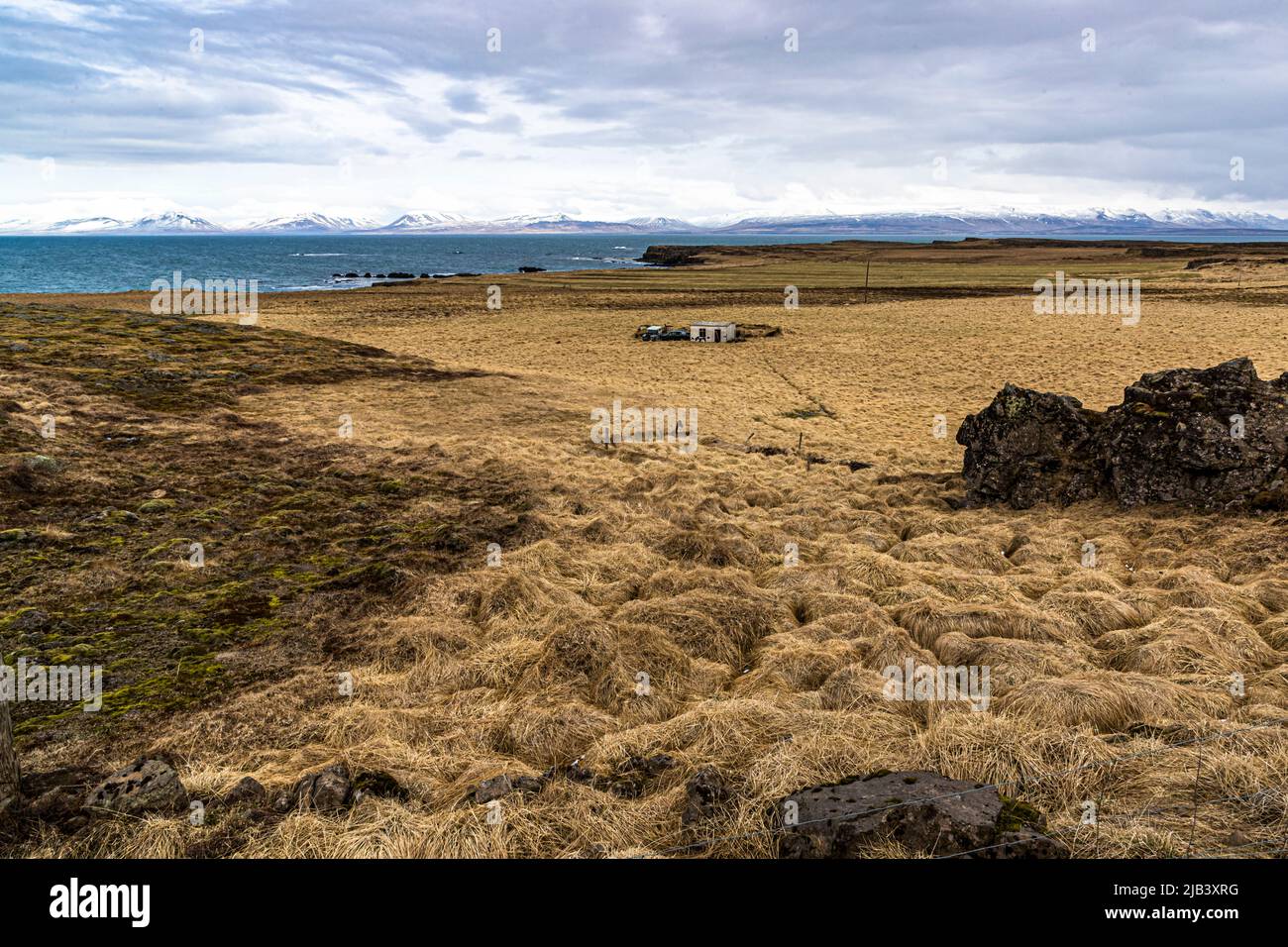 Abandoned farm near Tjörn in Iceland Stock Photo