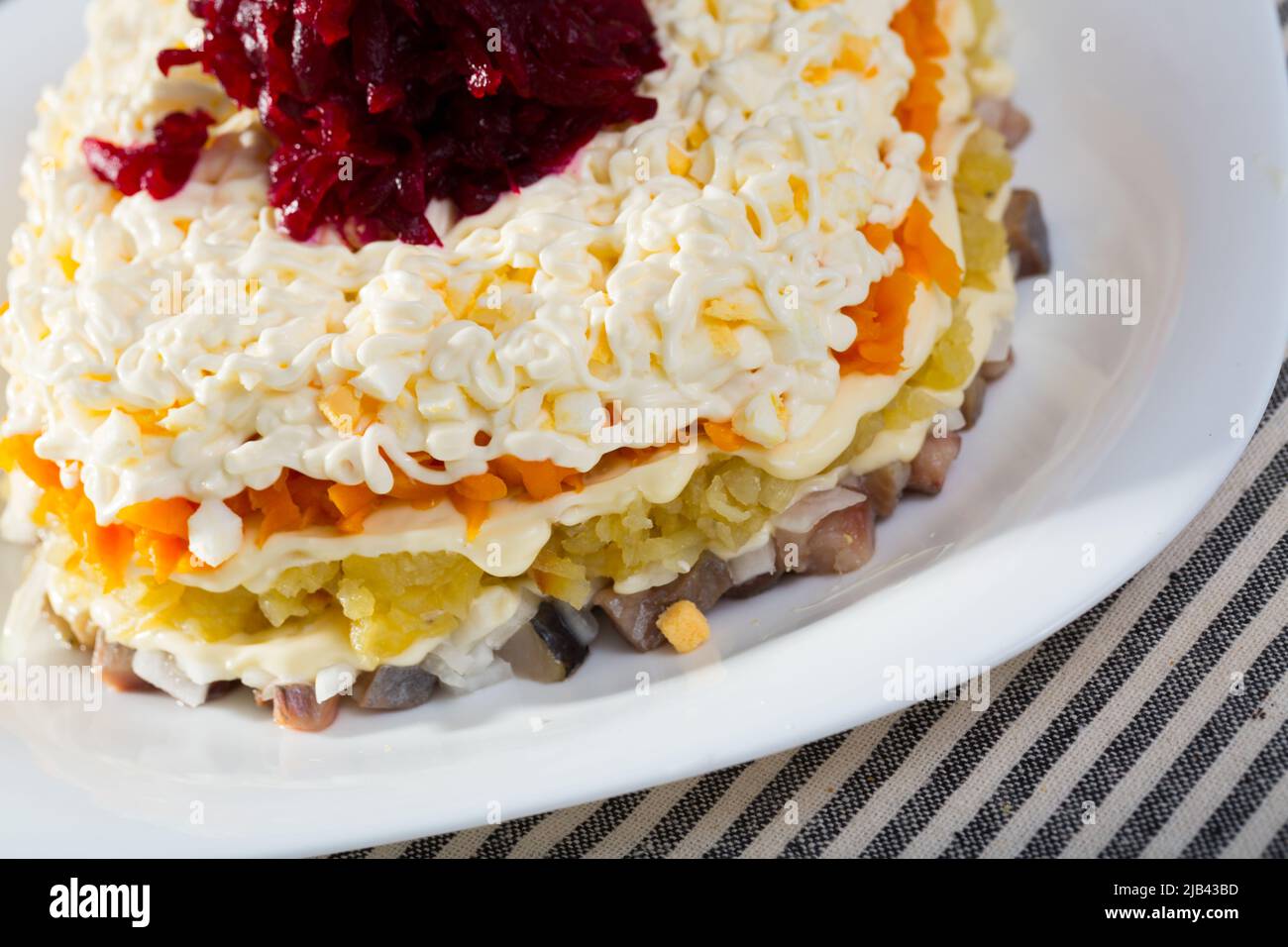 Herring under fur coat Stock Photo Alamy