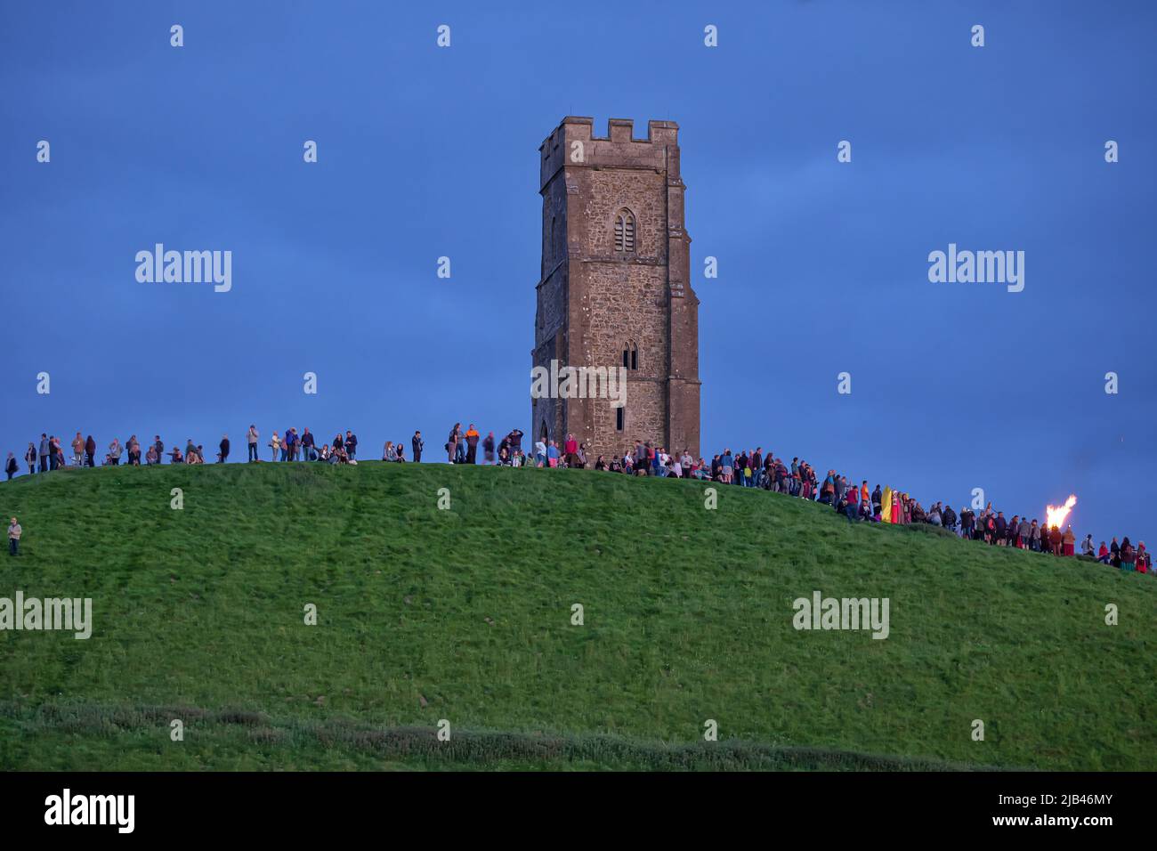 Glastonbury Tor, Somerset, UK. 2nd June 2022. Glastonbury Tor Queens