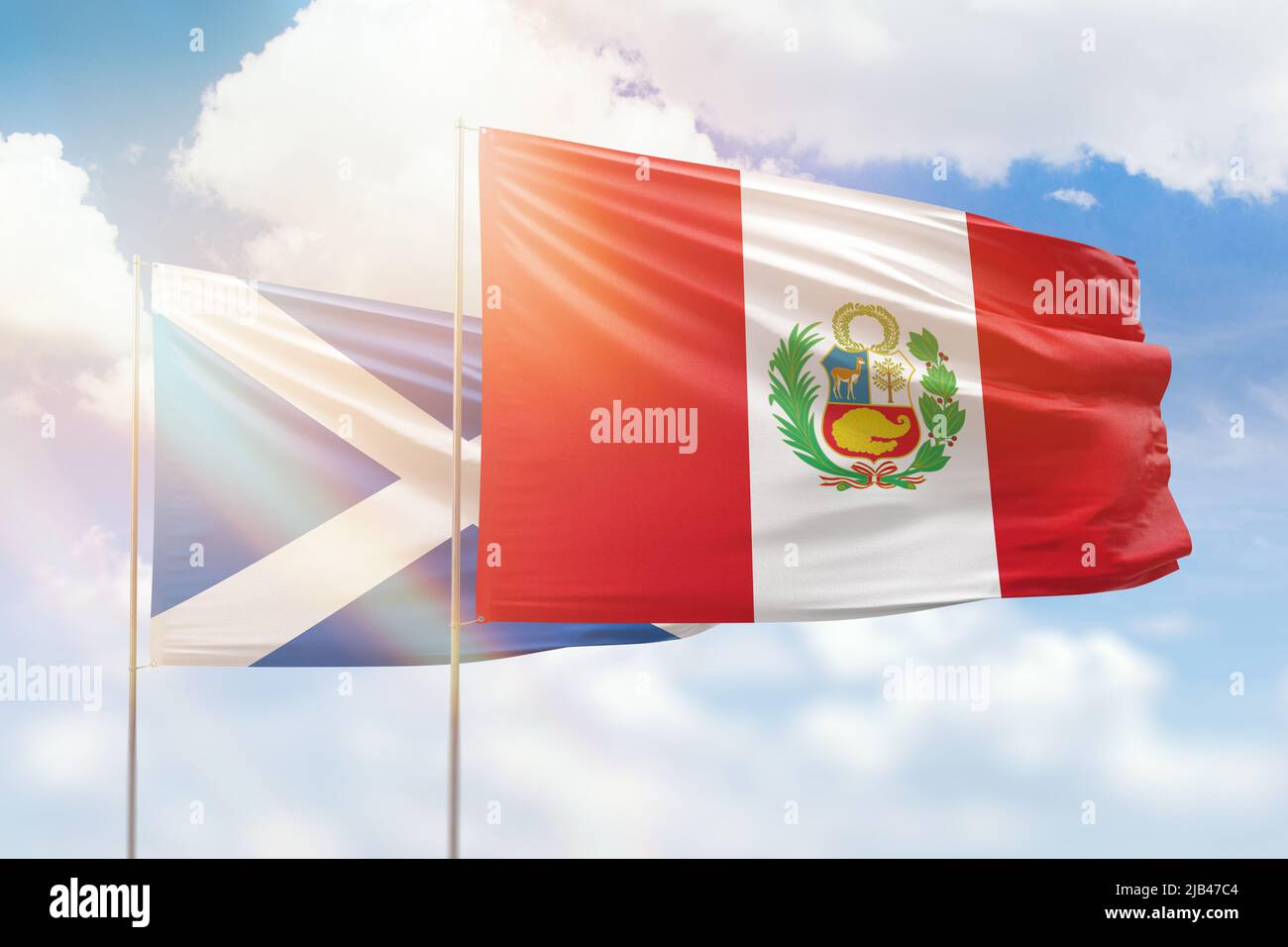 Peru scotland flag hi-res stock photography and images - Alamy