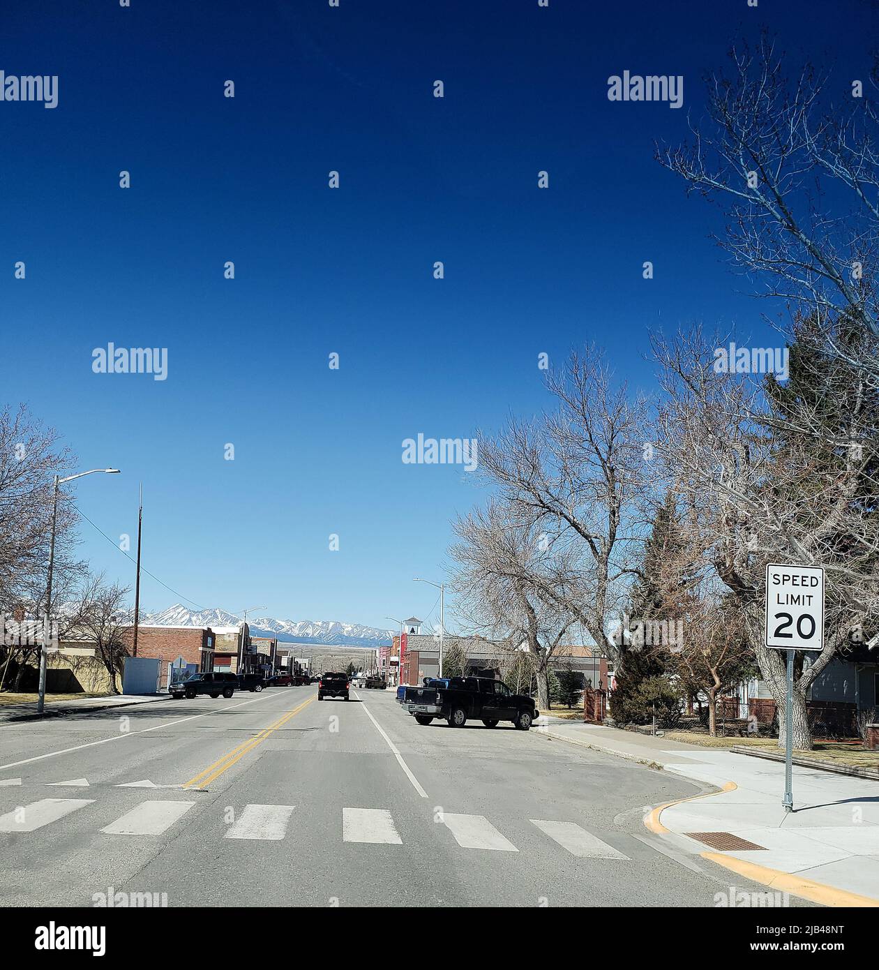 Streetscape View of Big Timber, Montana Stock Photo Alamy