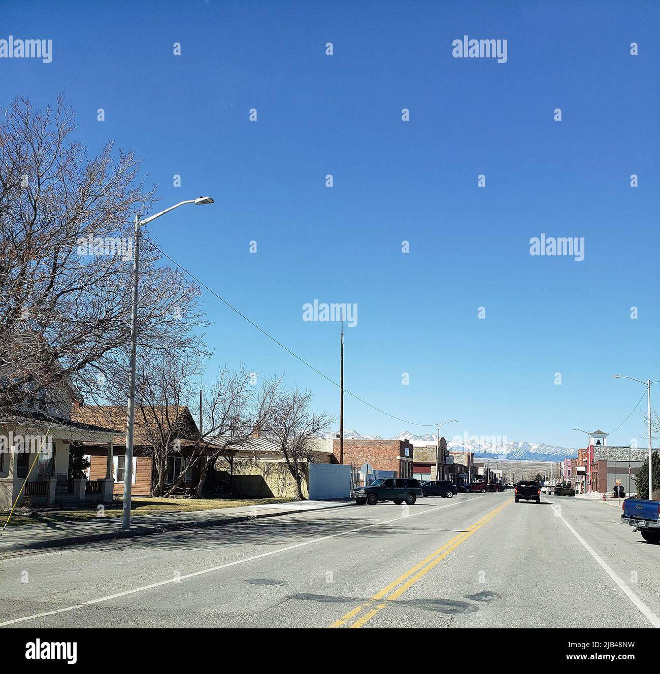 Streetscape View of Big Timber, Montana Stock Photo Alamy