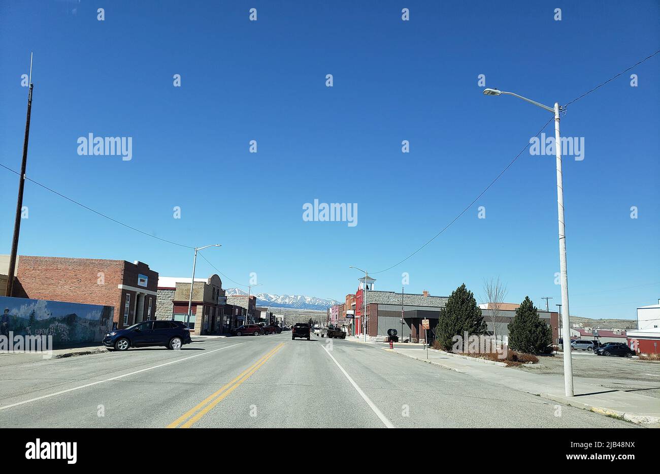 Streetscape View of Big Timber, Montana Stock Photo Alamy