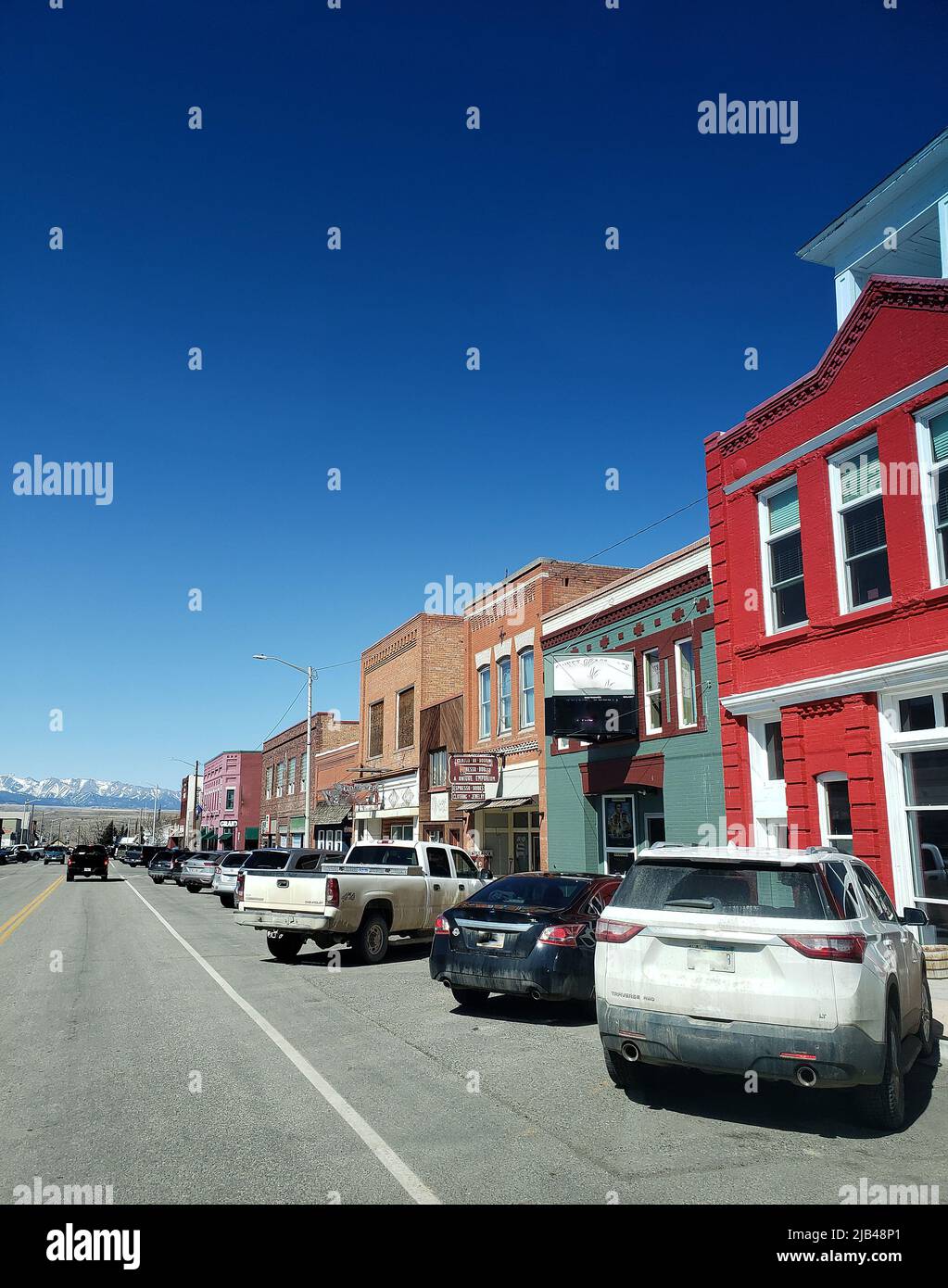 Streetscape View of Big Timber, Montana Stock Photo Alamy