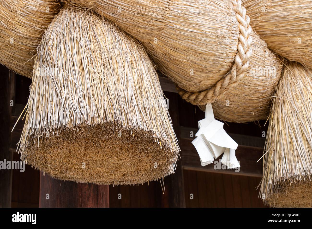 Shimenawa (enclosing rope) tied around Izumo Taisha Shrine, Izumo