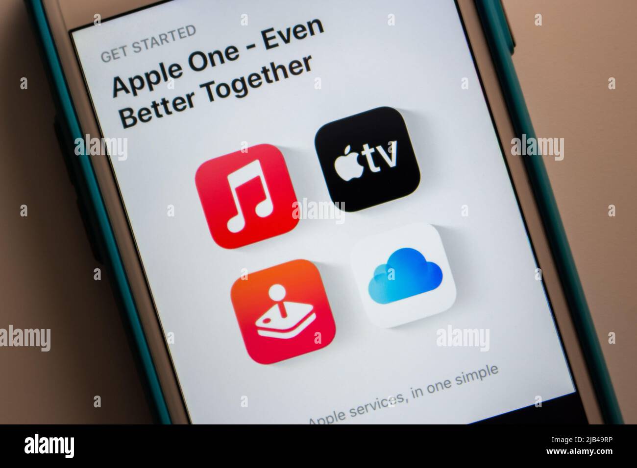 Introduction of Apple One, subscription bundles 2TB iCloud, Music, TV+
