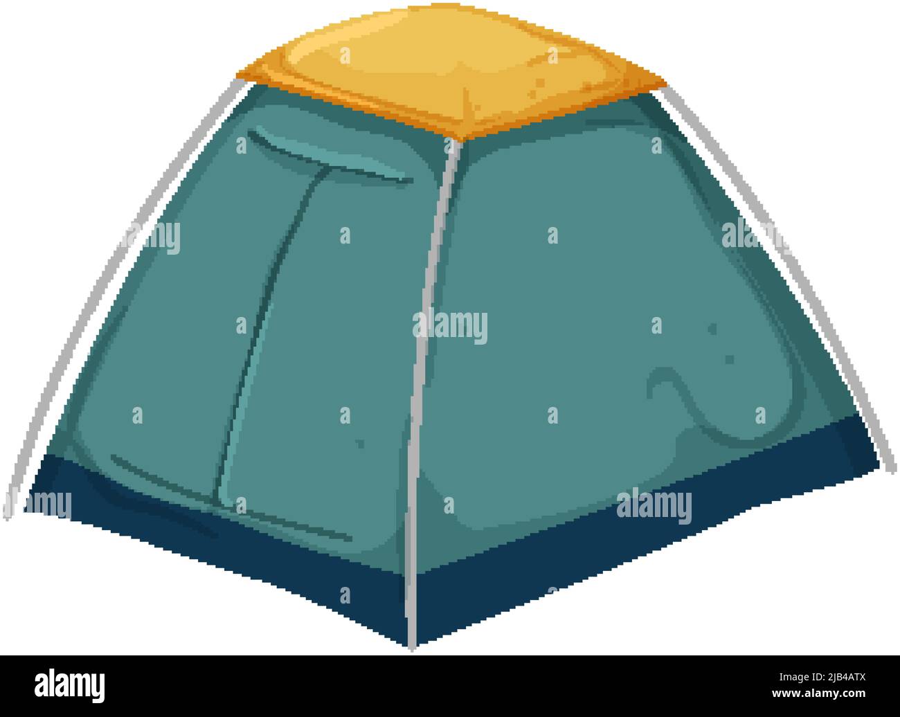 outdoor tent camp color icon vector illustration Stock Vector Image ...