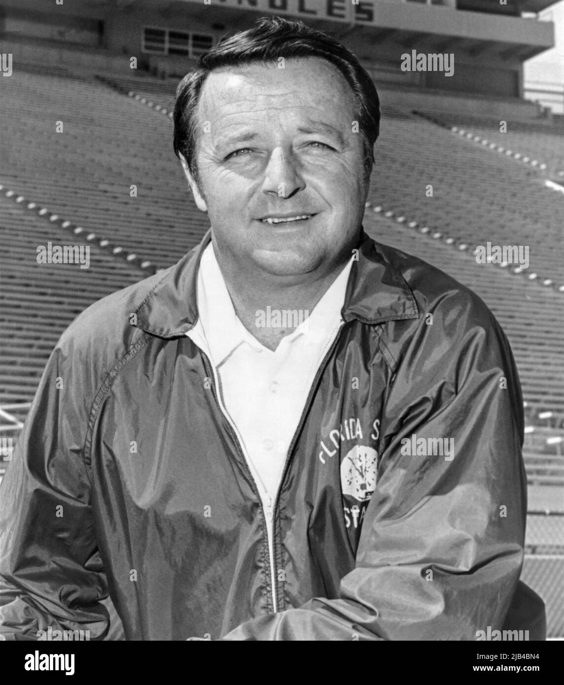 Florida State University legendary head coach Bobby Bowden in Doak Campbell Stadium, c1981. Stock Photo