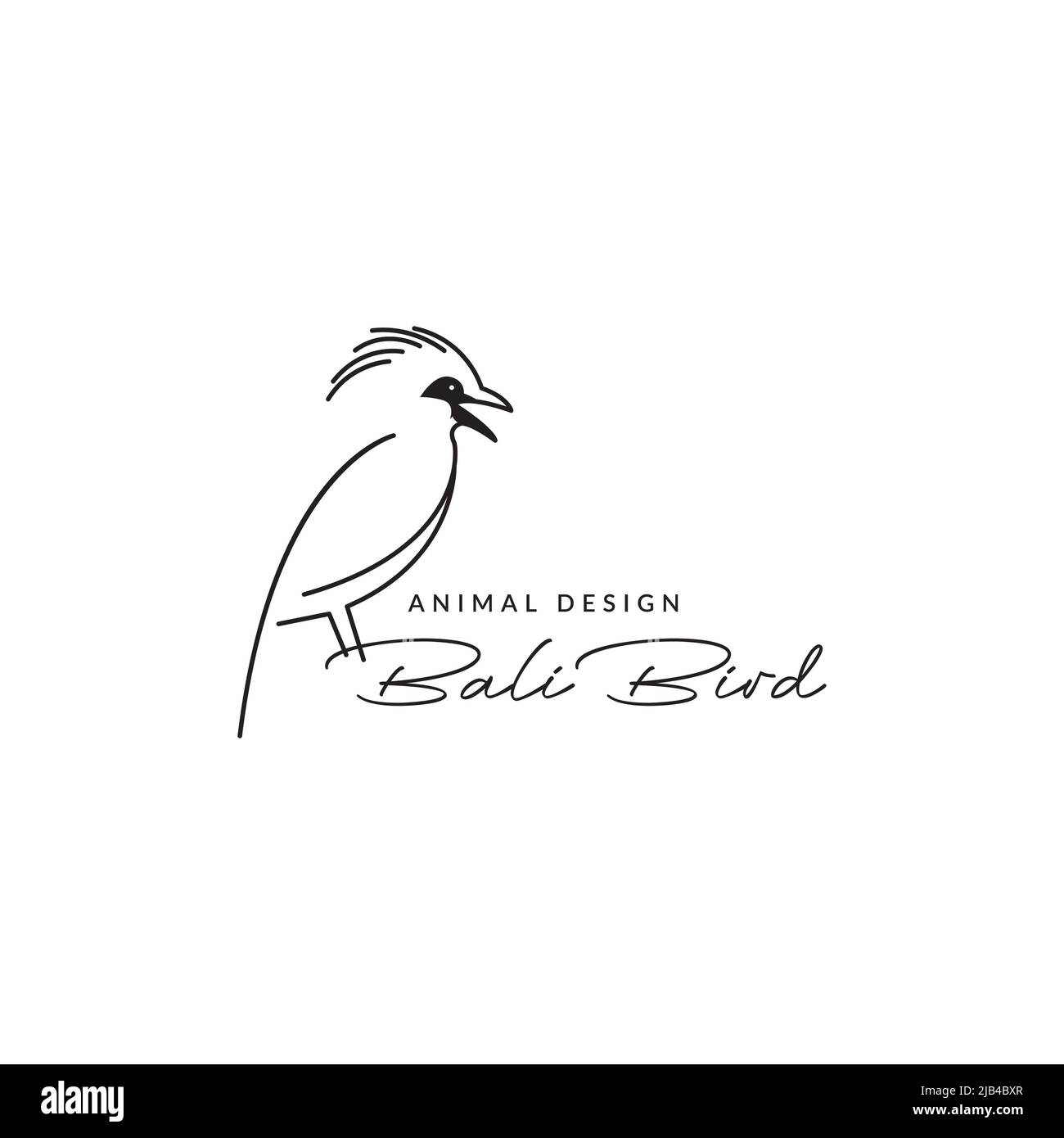 Jalak bali Stock Vector Images - Alamy