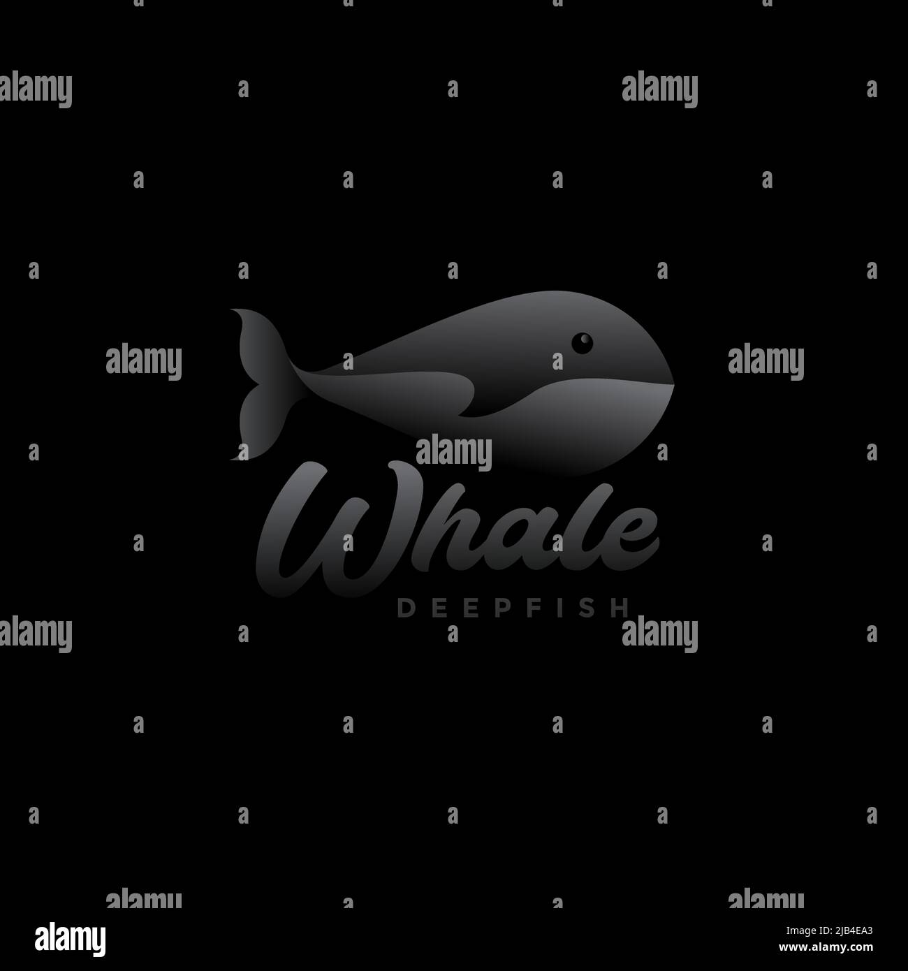modern whale dark abstract logo design vector graphic symbol icon ...