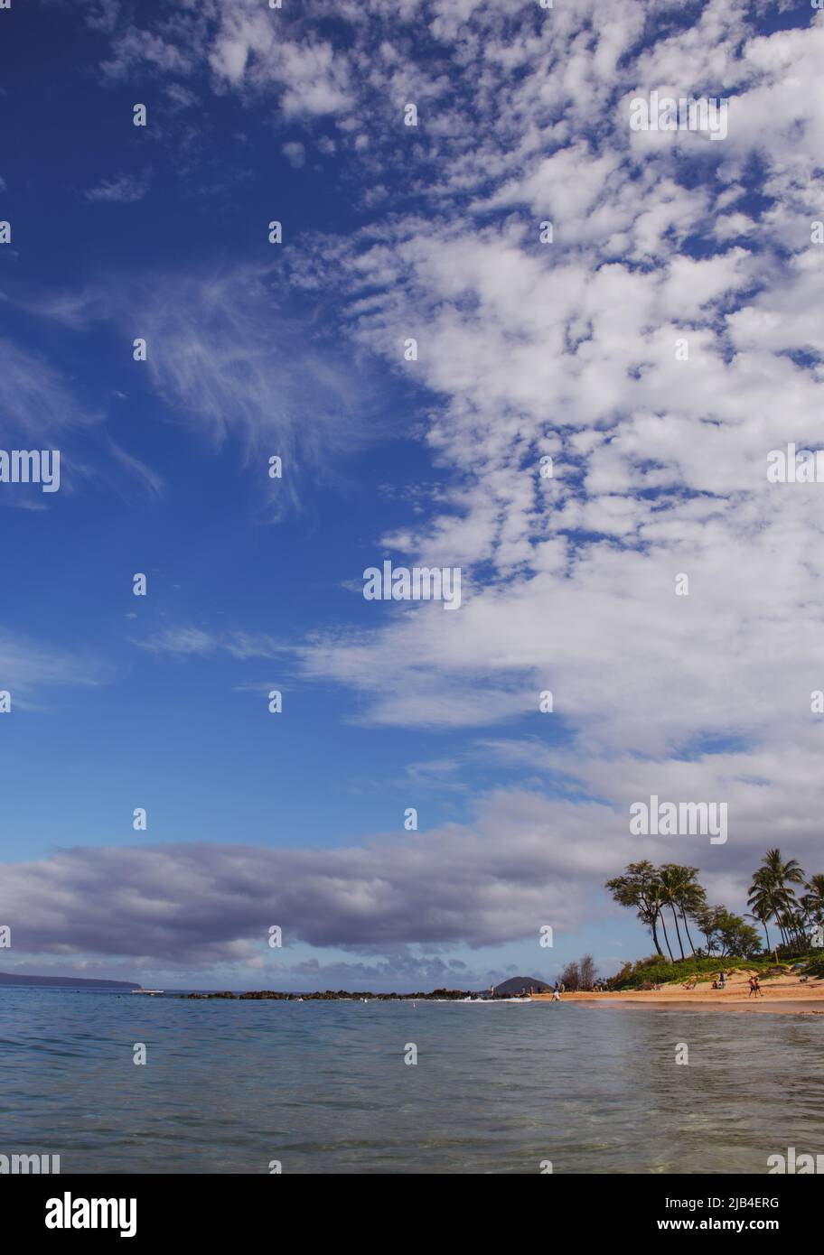 Idyllic scene beach in Thailand. Tropical blue sea and a sand beach